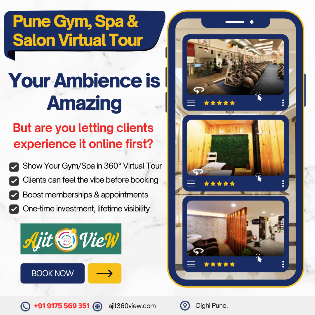 Pune Gym Spa Salon 360 Virtual Tours Photography by Ajit360view