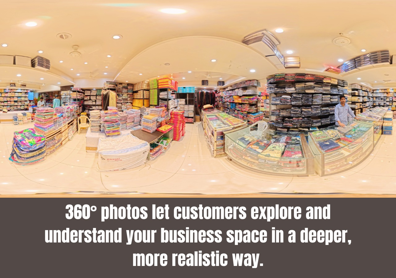 360° photos let customers explore and understand your business